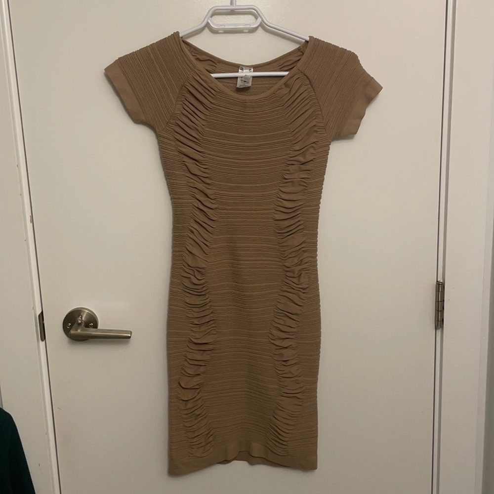 Tan stretchy dress